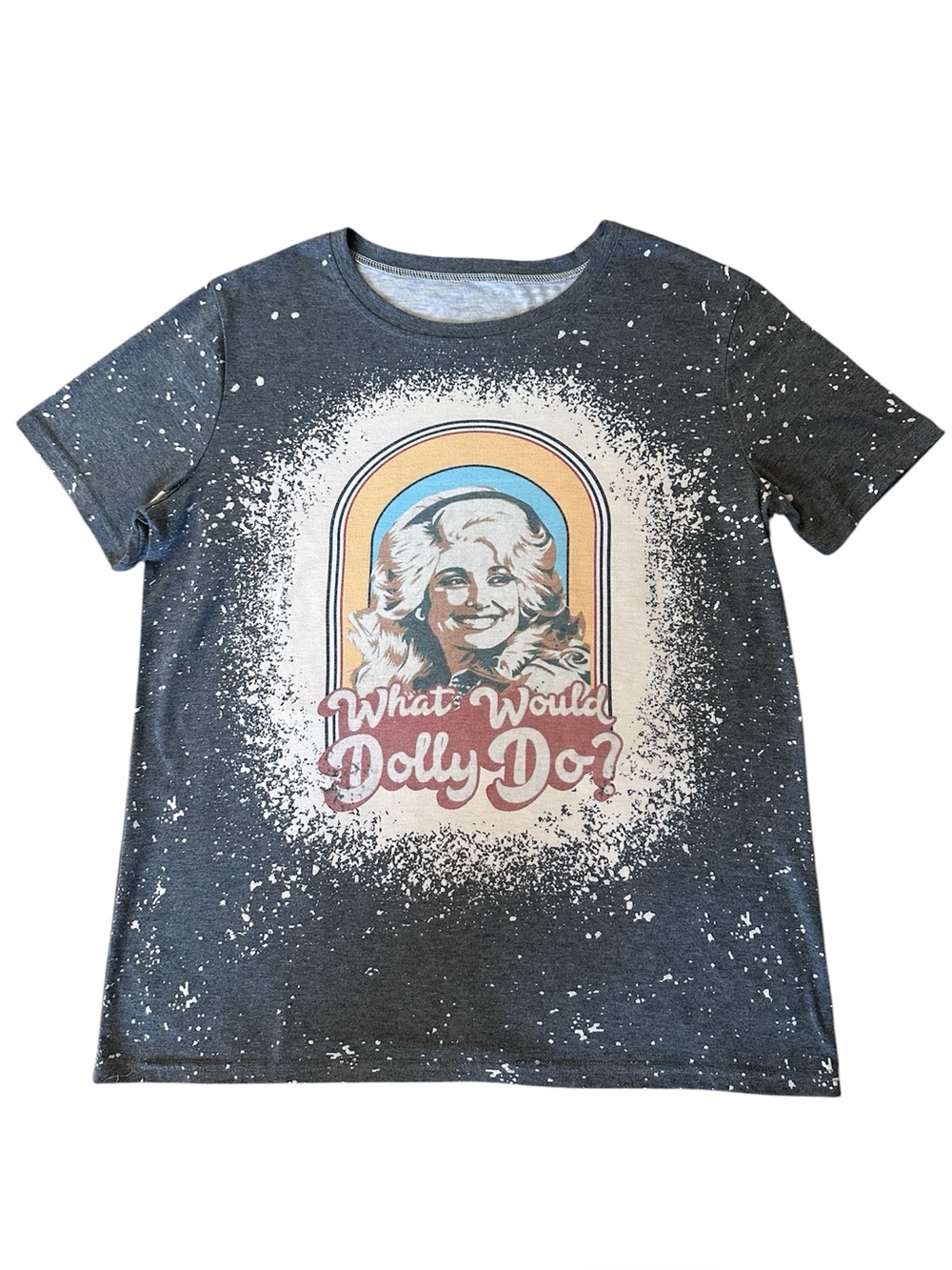 Dolly Parton What Would Dolly Do? graphic tee L retro country western
